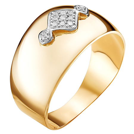 Кольцо, золото, фианит, К132-4060